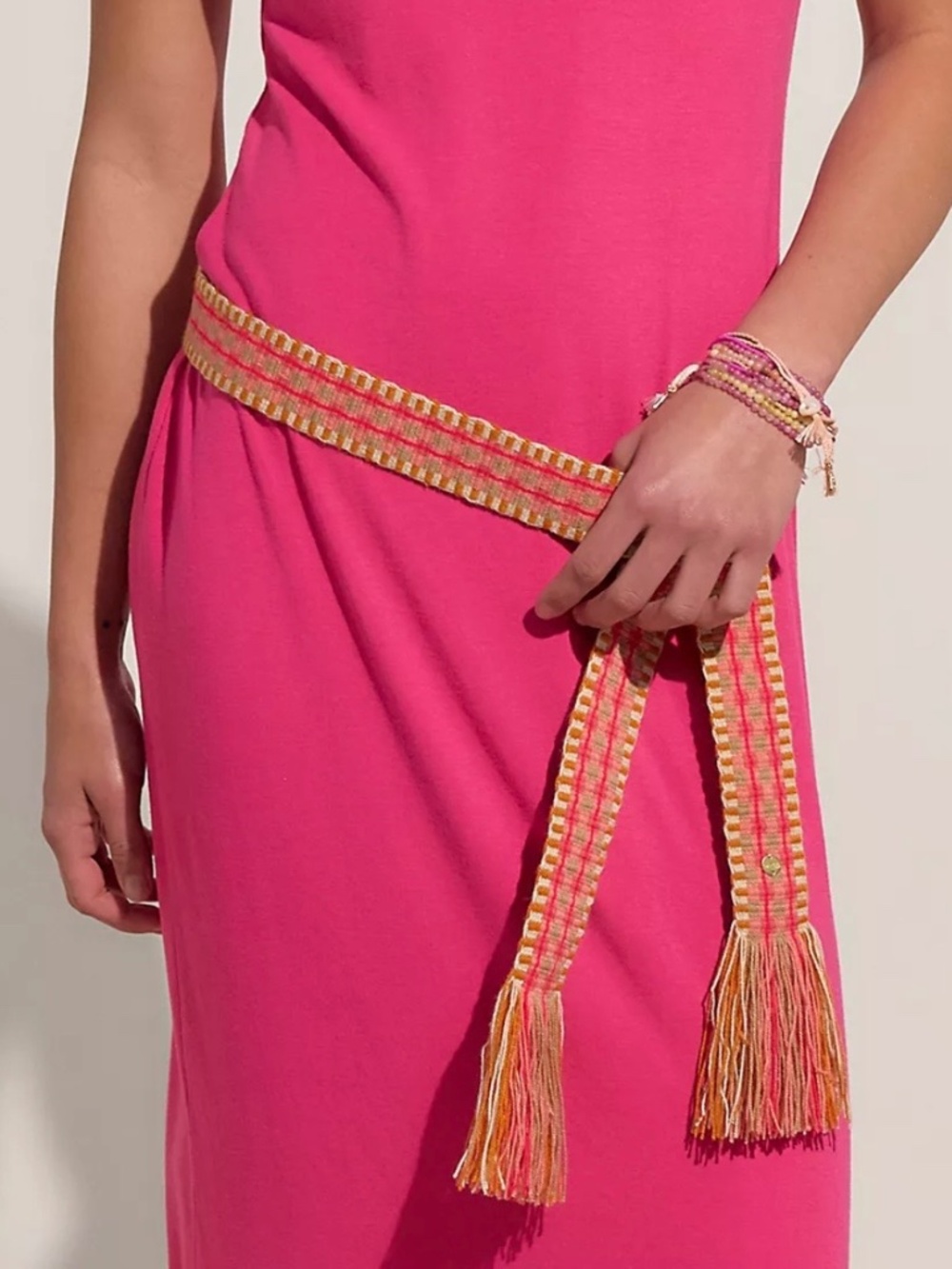 NWT $98 Free People Guanabana Wrap Belt O/S Sunset Combo